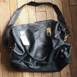 Large black travel tote H&M